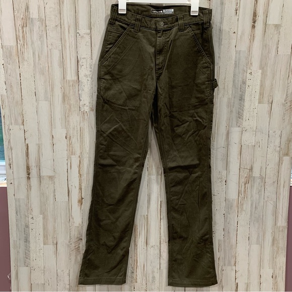 Carhartt Pants Nwt Carhartt Green Relaxed Fit Twill Utility Work